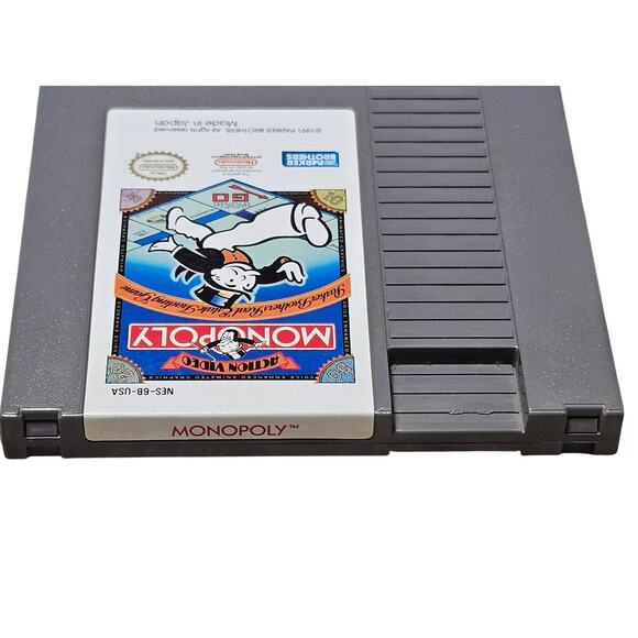 MONOPOLY NES Nintendo 1991 Classic Original Authentic Clean Tested Game - Picture 4 of 4